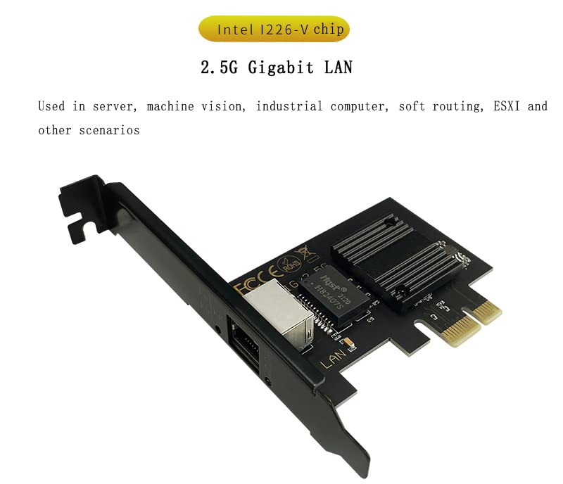 Amazon.com: 2.5Gbase-T Pcie Network Card Intel I226-V Chip 2.5G